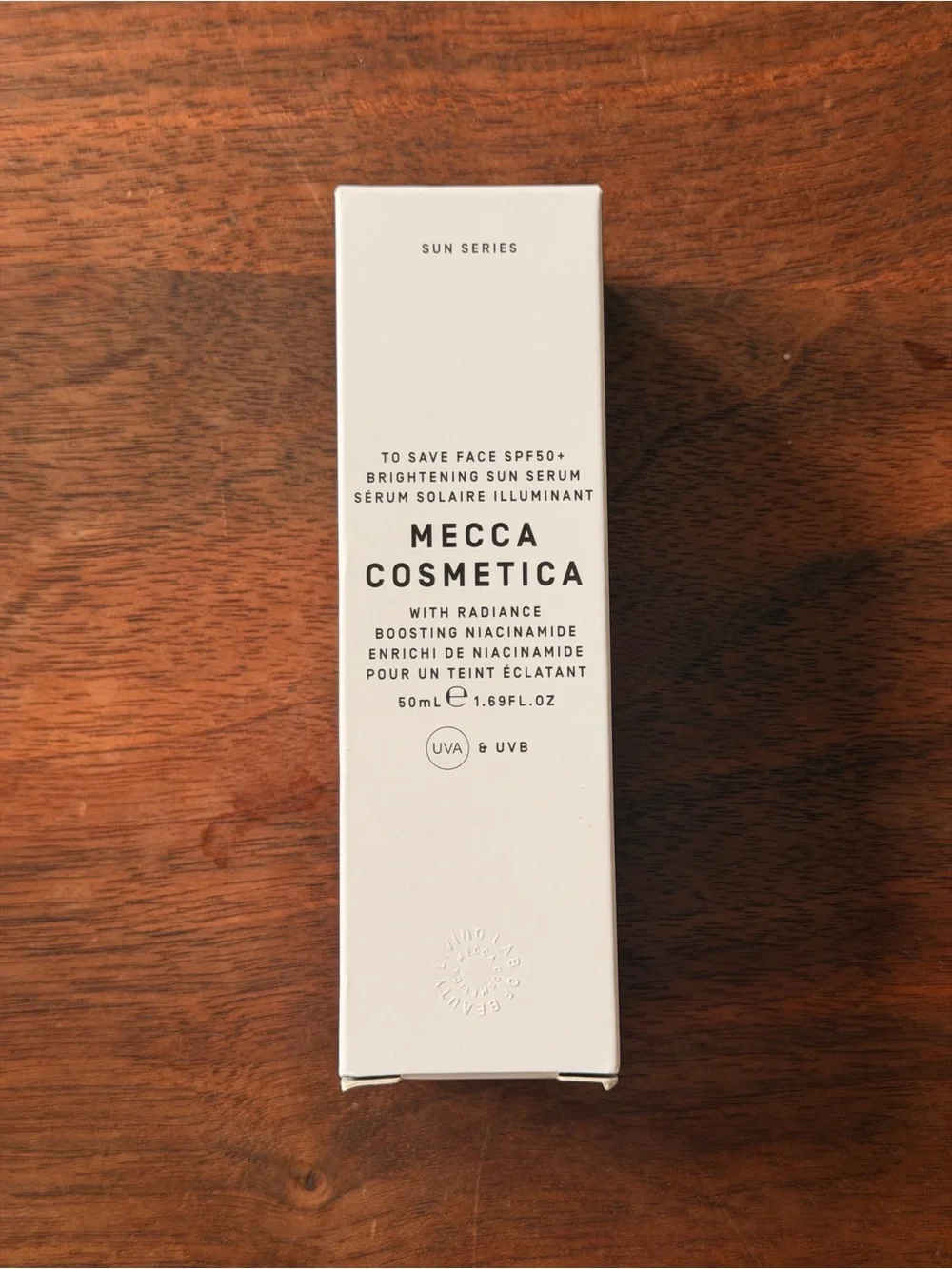 NWT Mecca Cosmetics To Save Face SPF50+ Brightening Sun Serum